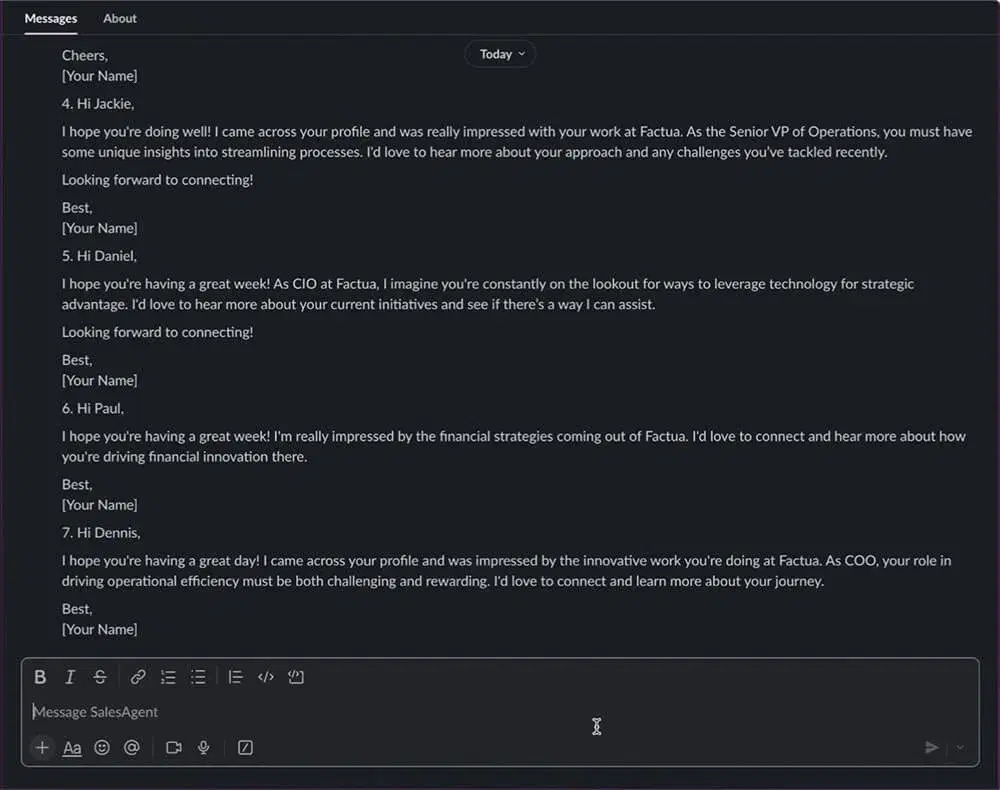 Sales Prospecting Agent visualization